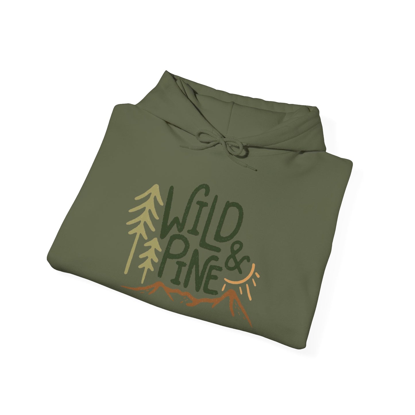 Wild And Pine Outdoors Graphic Hoodie Unisex Heavy Blend™ Hooded Sweatshirt