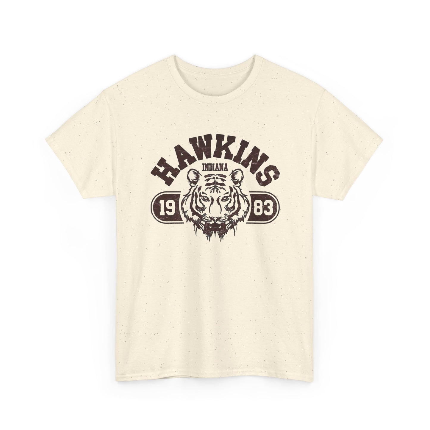 Hawkins Indiana Retro TV Graphic T Shirt Unisex Heavy Cotton Tee