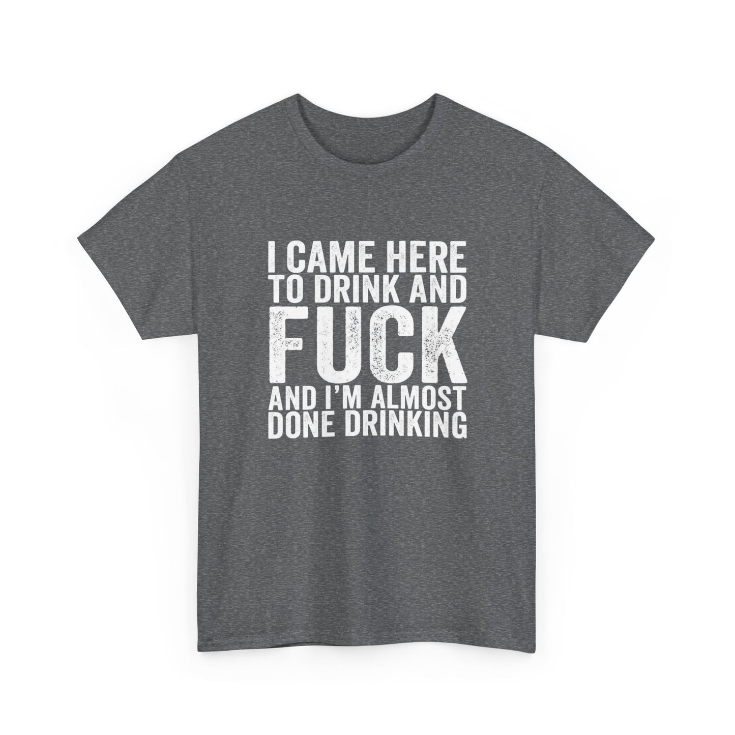 I Came Here To Drink Funny Graphic T Shirt NEW ADULT Unisex Heavy Cotton Tee