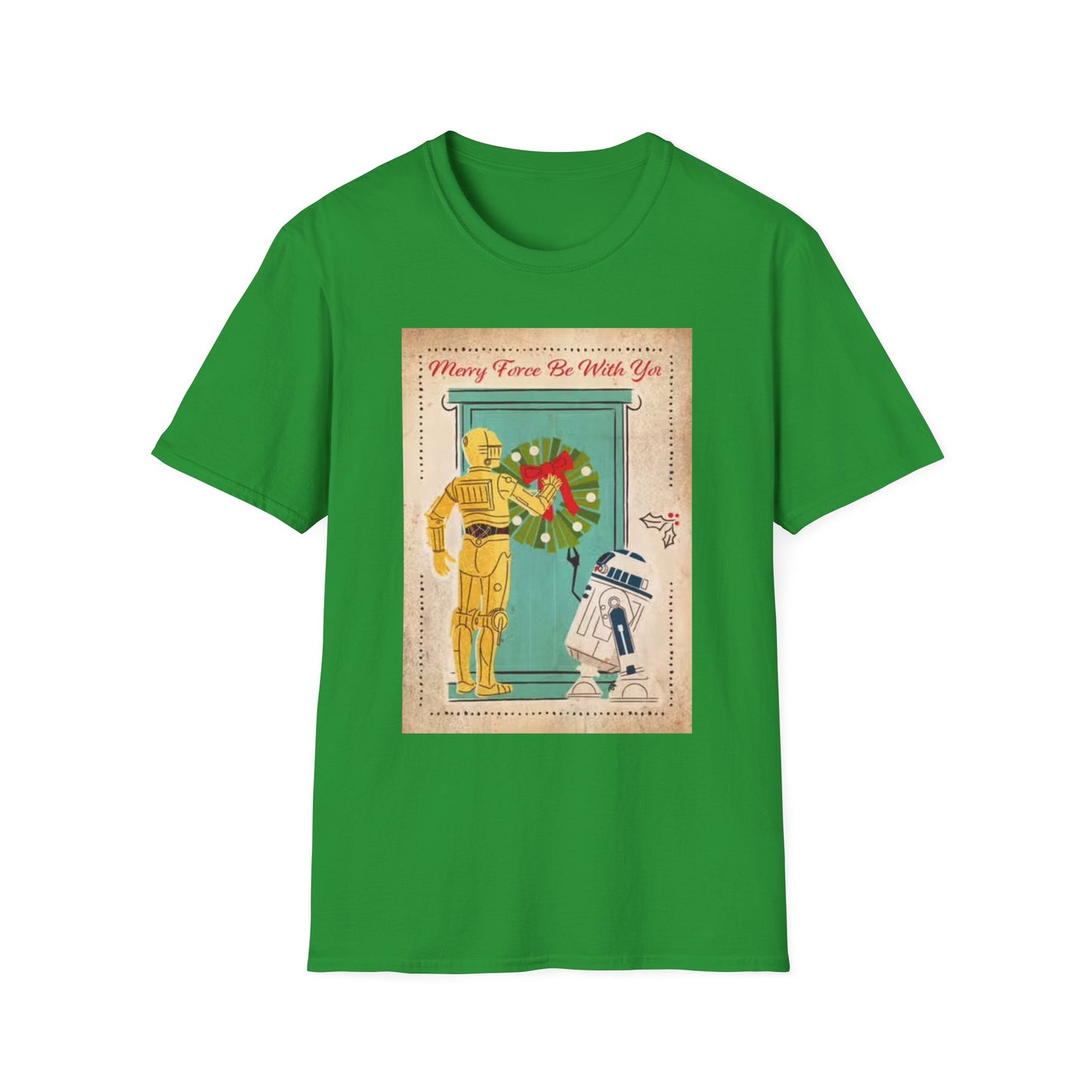 Merry Force Be With You Graphic T Shirt Vintage Star wars Christmas holidays