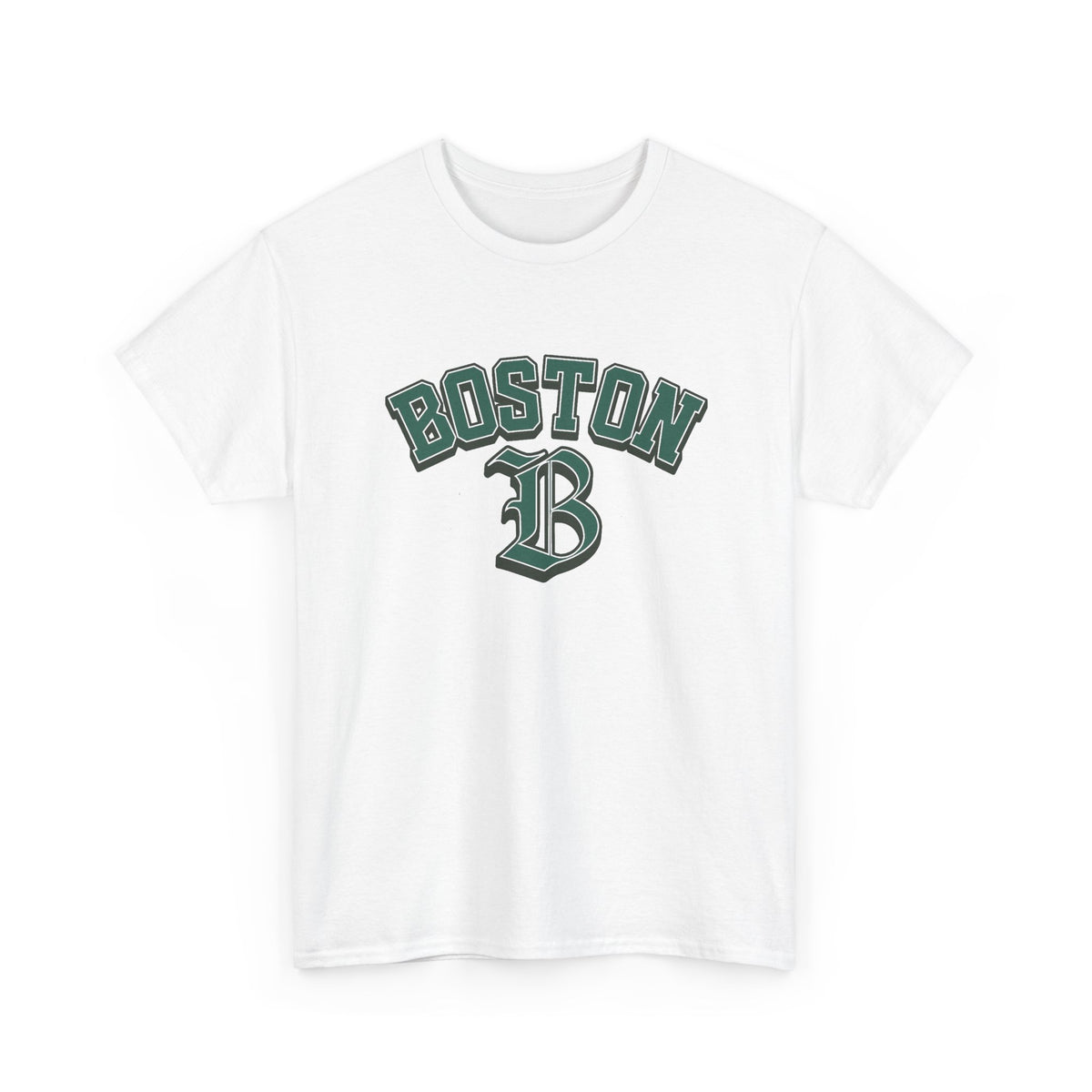 Boston Graphic T Shirt Classic Vintage Apparel Men's Heavy Cotton Tee