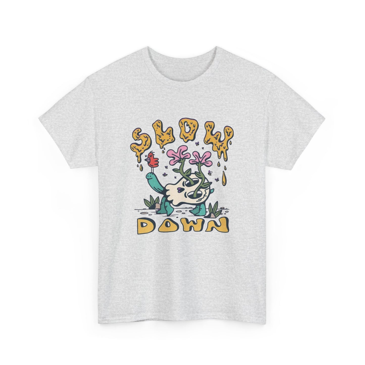 Slow Down Trippy Graphic T Shirt NEW ADULT TEE VINTAGE