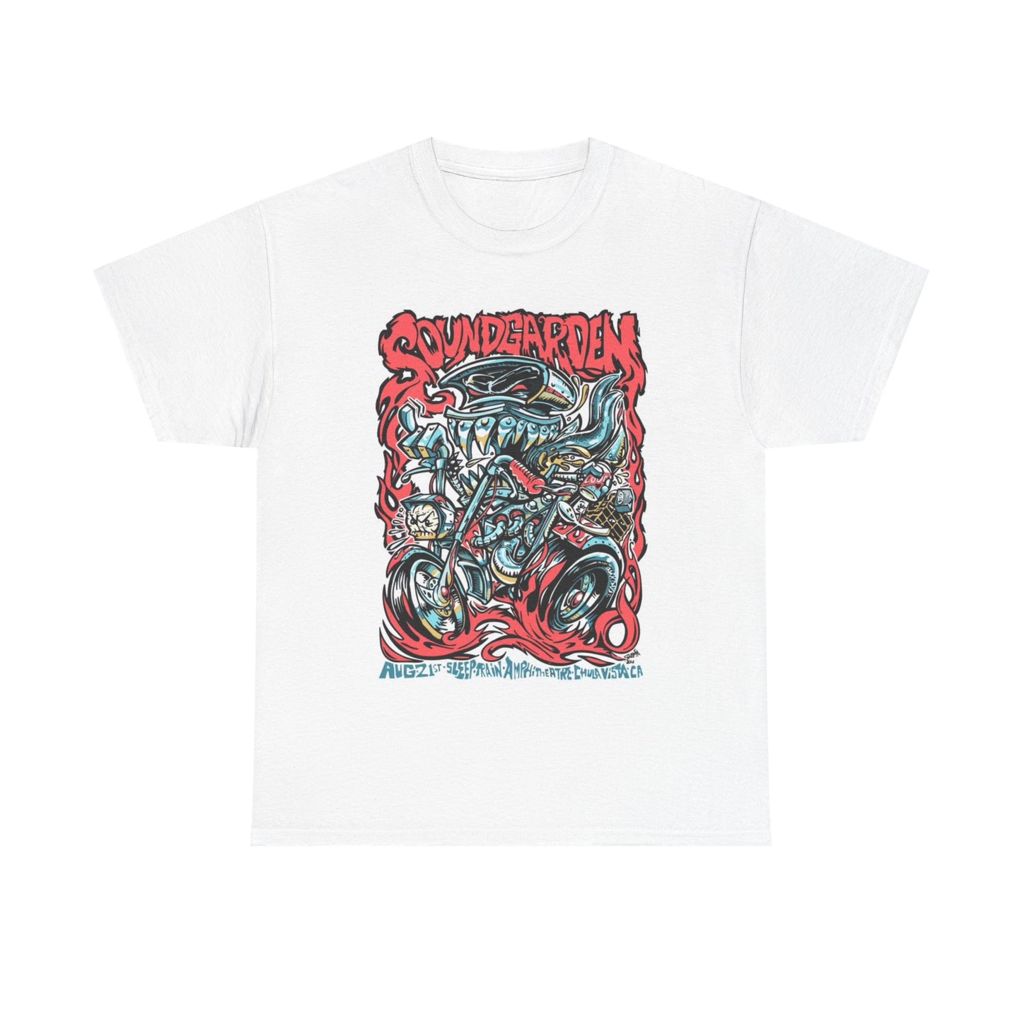 Soundgarden T-shirt vintage retro graphic rock band art Unisex Heavy Cotton Tee