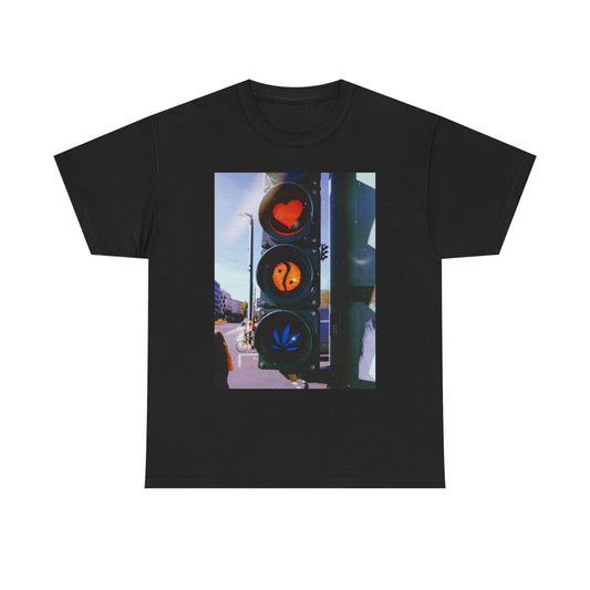 Weed Peace And Love Sign T Shirt Unisex Heavy Cotton Vintage Gift NEW