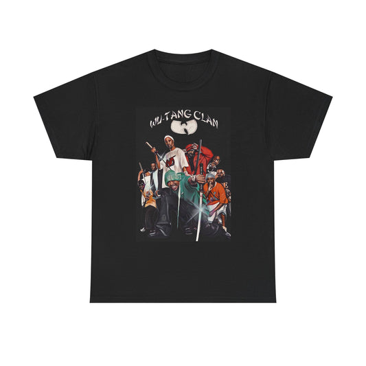 Anime Cartoon Wu Tang Clan Graphic T Shirt Retro Unisex Heavy Cotton Tee