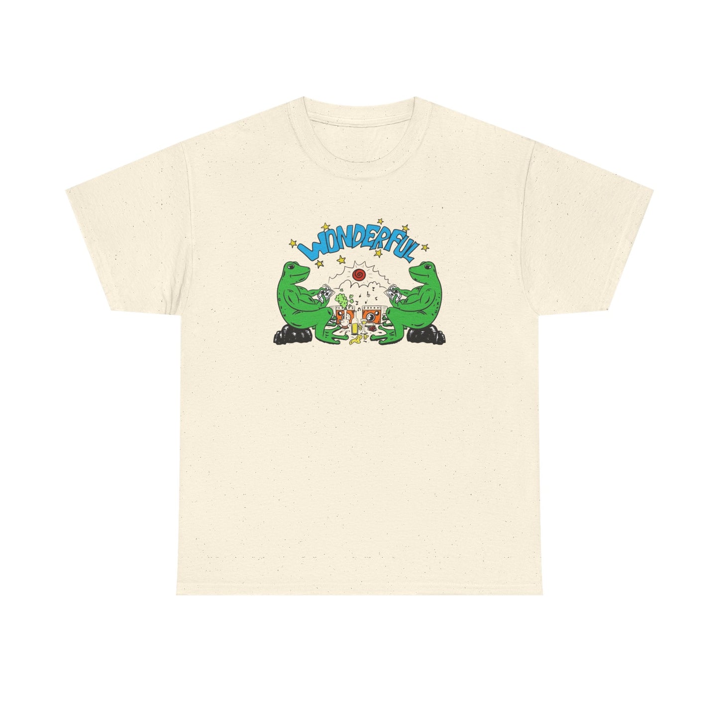Wonderful Frog Life Graphic T-Shirt Unisex Heavy Cotton Tee