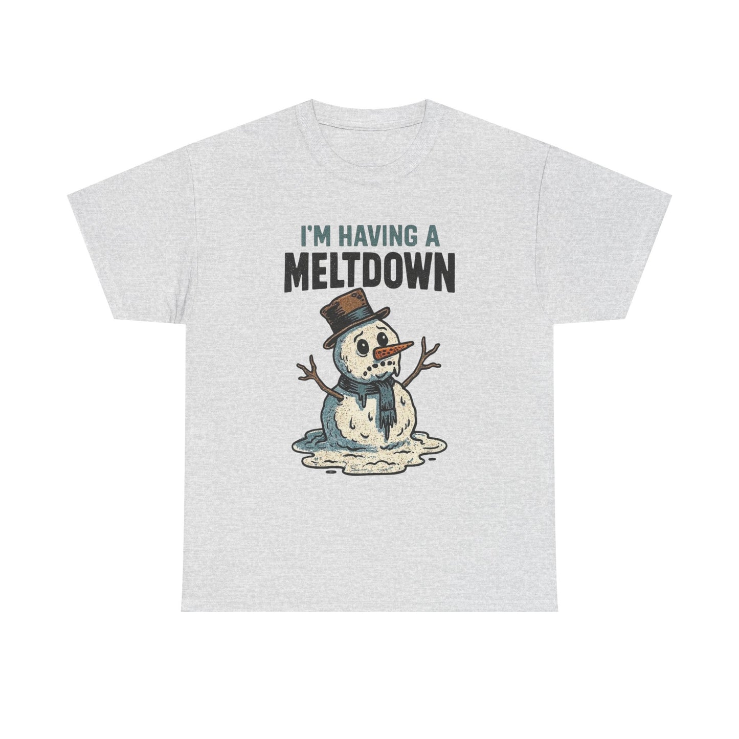 I'm Having A Meltdown Frosty Snowman Christmas Graphic T Shirt ADULT NEW