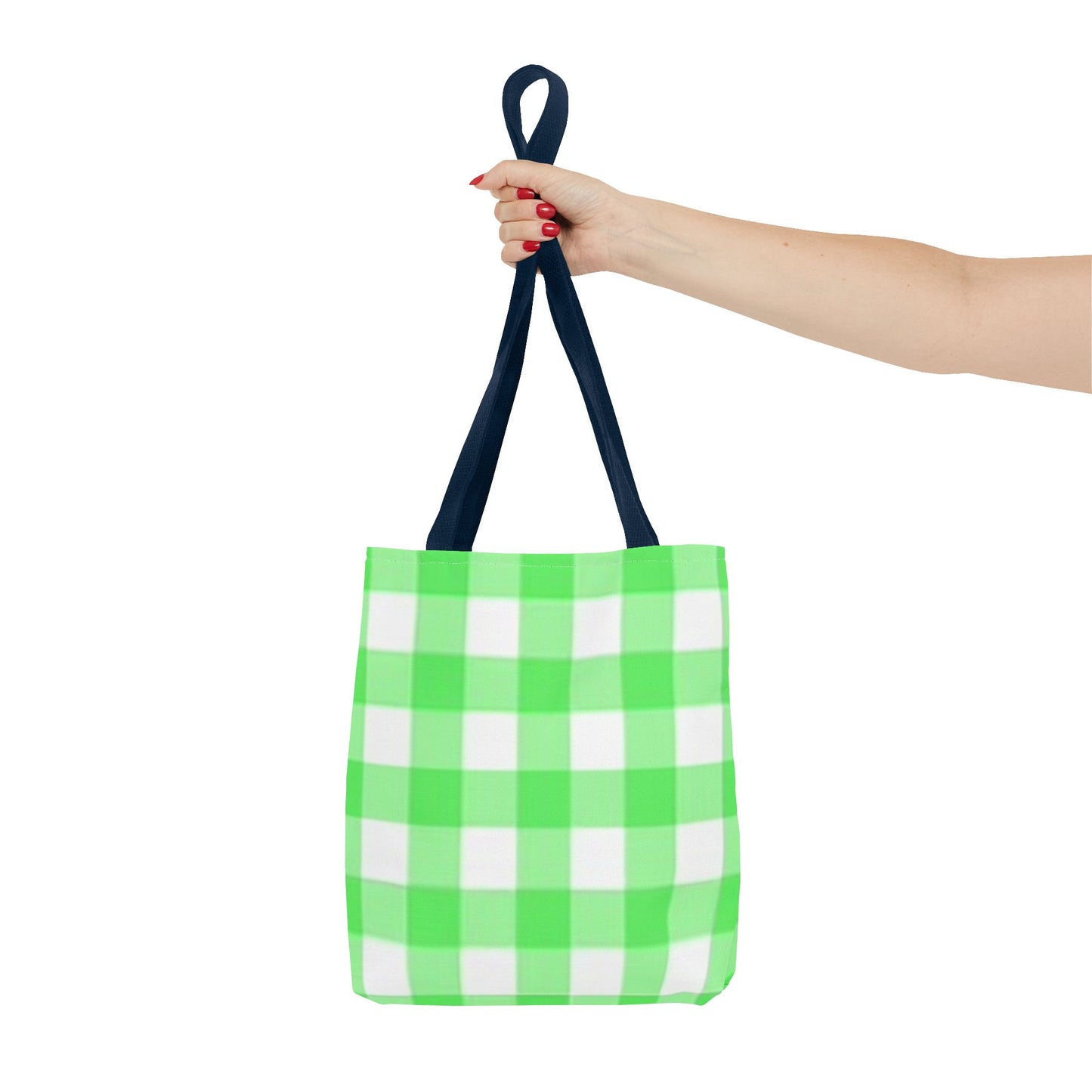 Green Checkered Multi Color BRAND NEW MODERN Tote Bag (AOP)
