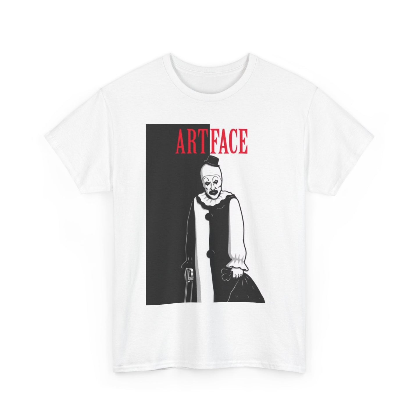 Terrifier Artface Shirt Horror Film Movie Poster Retro Unisex Heavy Cotton Tee