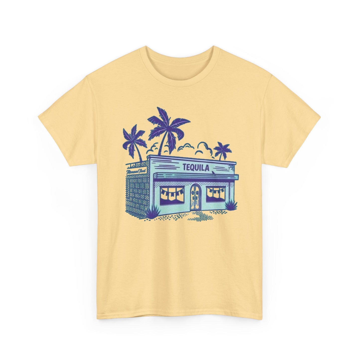 Tequila Bar Retro Graphic T Shirt NEW Vintage Unisex Heavy Cotton Tee