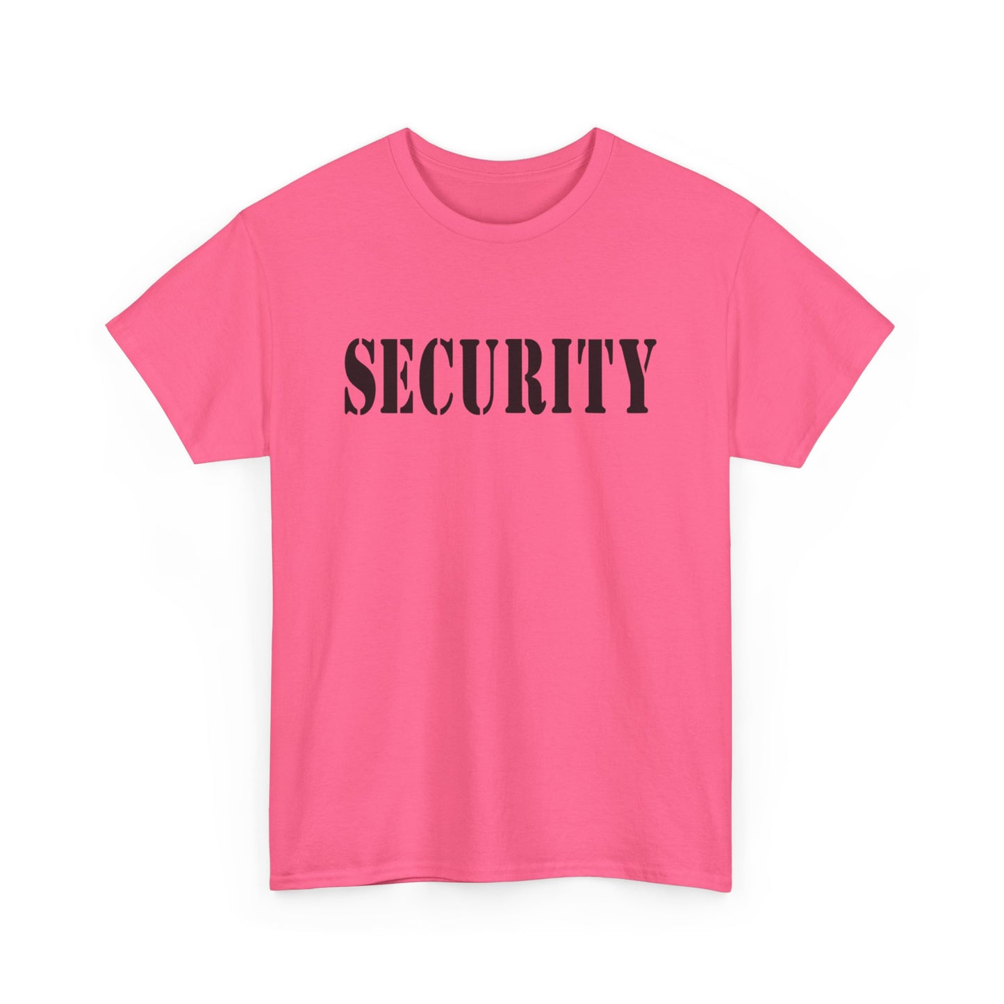 Security Graphic T Shirt Police Academy Uniform Funny Bar Unisex Heavy Cotton