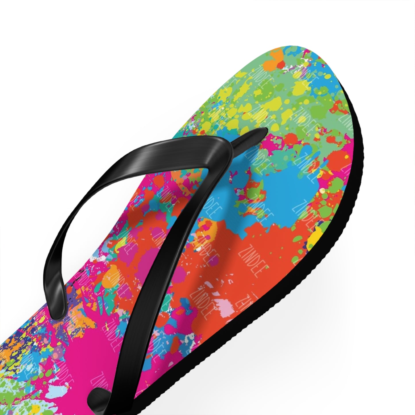 Paint Splatter Flip Flops, Sandals Slides, Summer Footwear, Brand New
