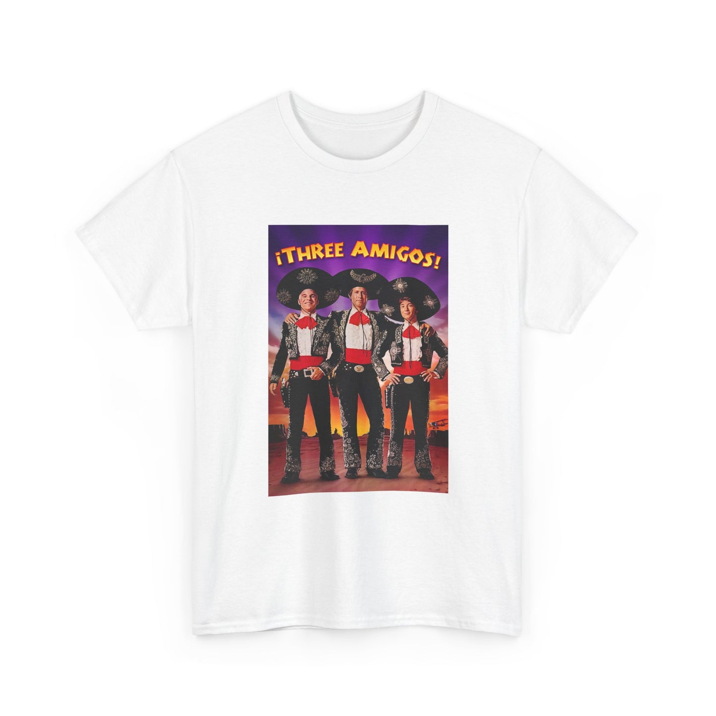 Three Amigos Tshirt Steve Martin Graphic Vintage Comedy Unisex Heavy Cotton Tee