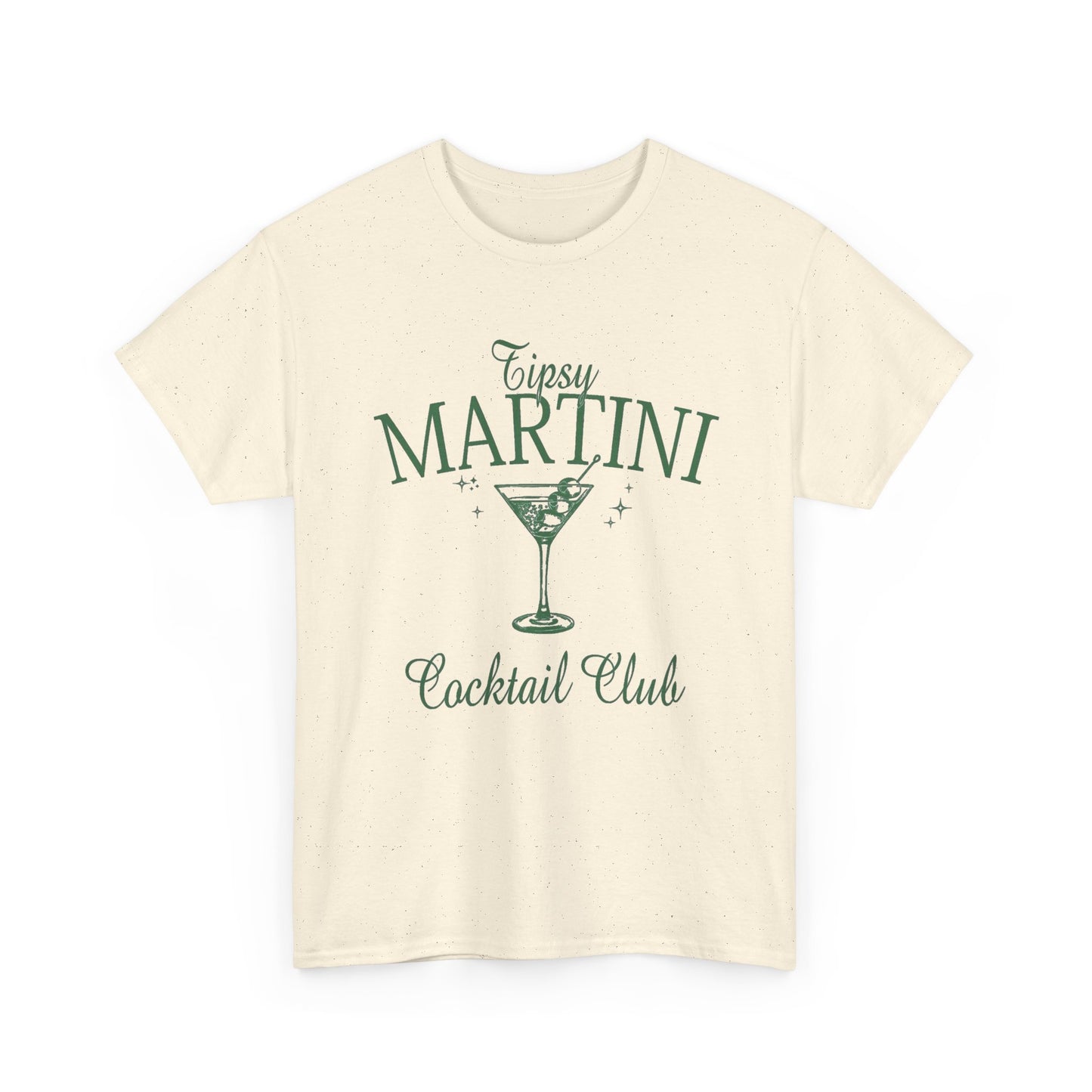 Tipsy Martini Club Graphic T Shirt NEW Unisex Heavy Cotton Tee