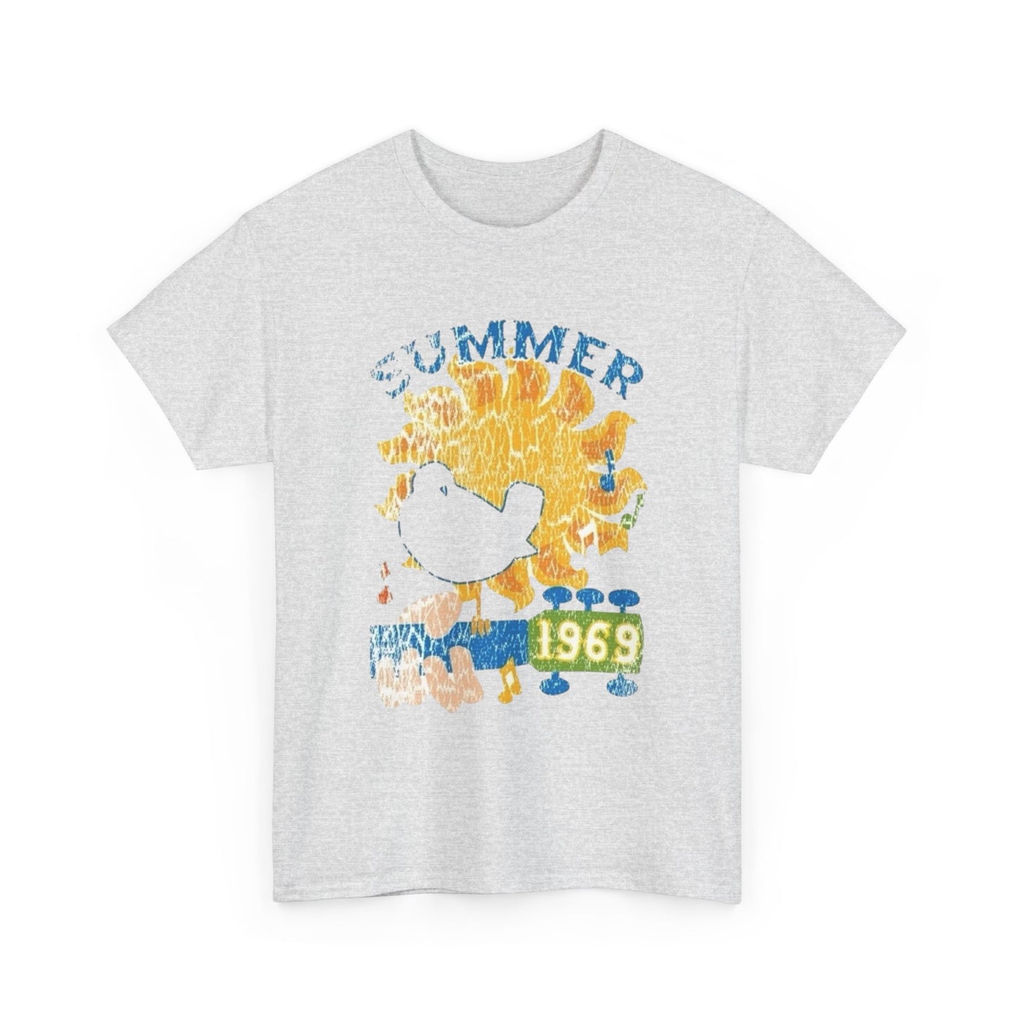 Woodstock Summer 1969 Graphic T-Shirt Cotton Tee New Gift Vintage