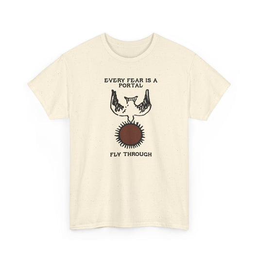 Every Fear Is a Portal Raven Sun Graphic T-Shirt Men's Tee