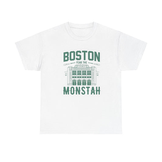 Boston Green Monster Retro Graphic T Shirt Unisex NEW Heavy Cotton Tee