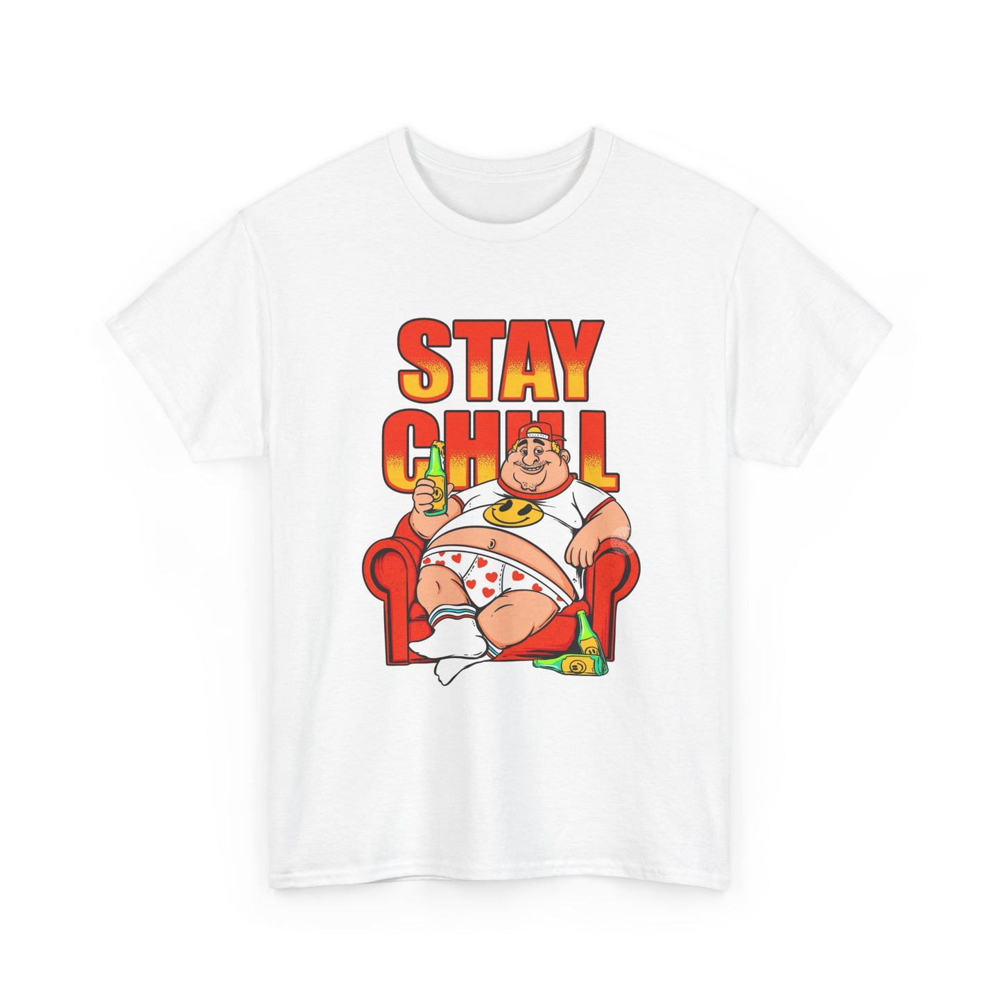 Stay Chill Graphic T Shirt Vintage 90s Retro Unisex Heavy Cotton Tee