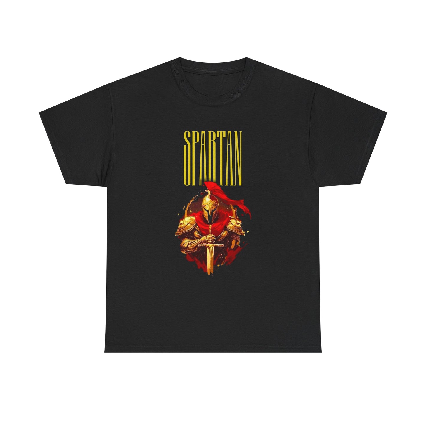 Spartan Retro Warrior Graphic T Shirt Unisex Heavy Cotton Tee