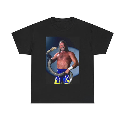 Wwf wrestling shirt Jake the snake vintage retro Heavy Cotton Tee graphic 90s