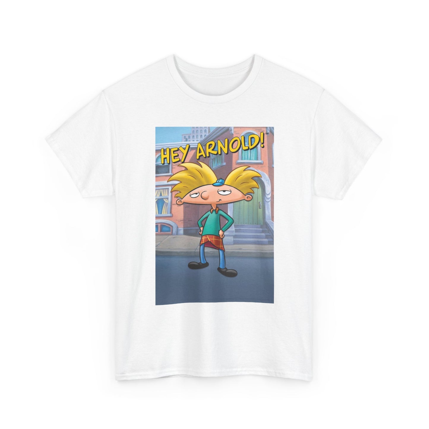 Hey Arnold Graphic T Shirt Vintage Cartoon Series Unisex Heavy Cotton Tee