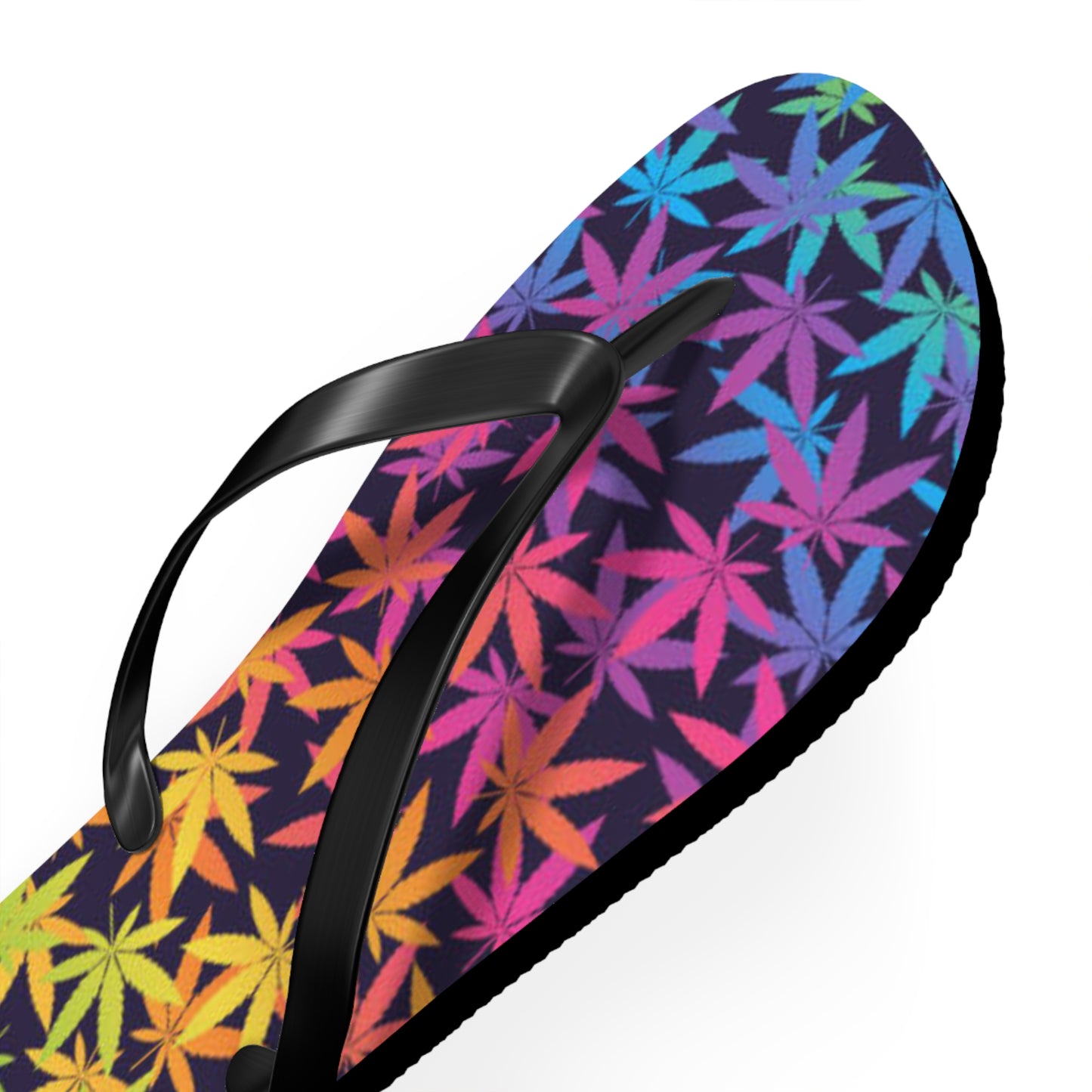 WAVES And SUN Co Sandals Marijuana - Flip Flops -Slides Summer Beach BRAND NEW