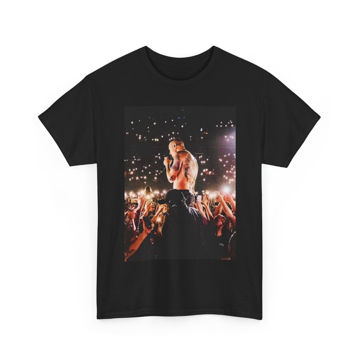 Chester Bennington Tshirt LP Singing Graphic concert Unisex Heavy Cotton Tee