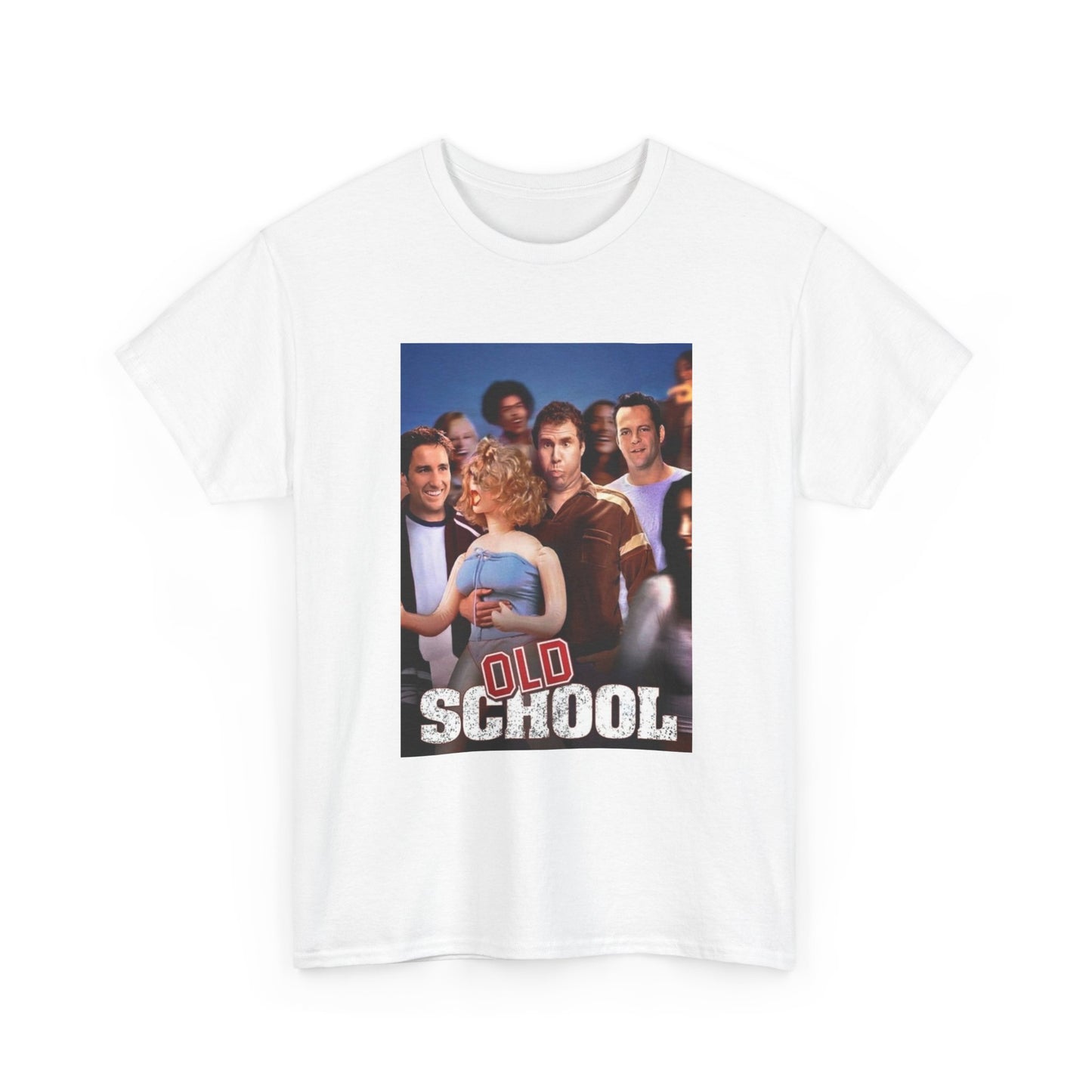 Old School Tshirt Retro Movie Poster Will Ferrell Unisex Heavy Cotton Tee