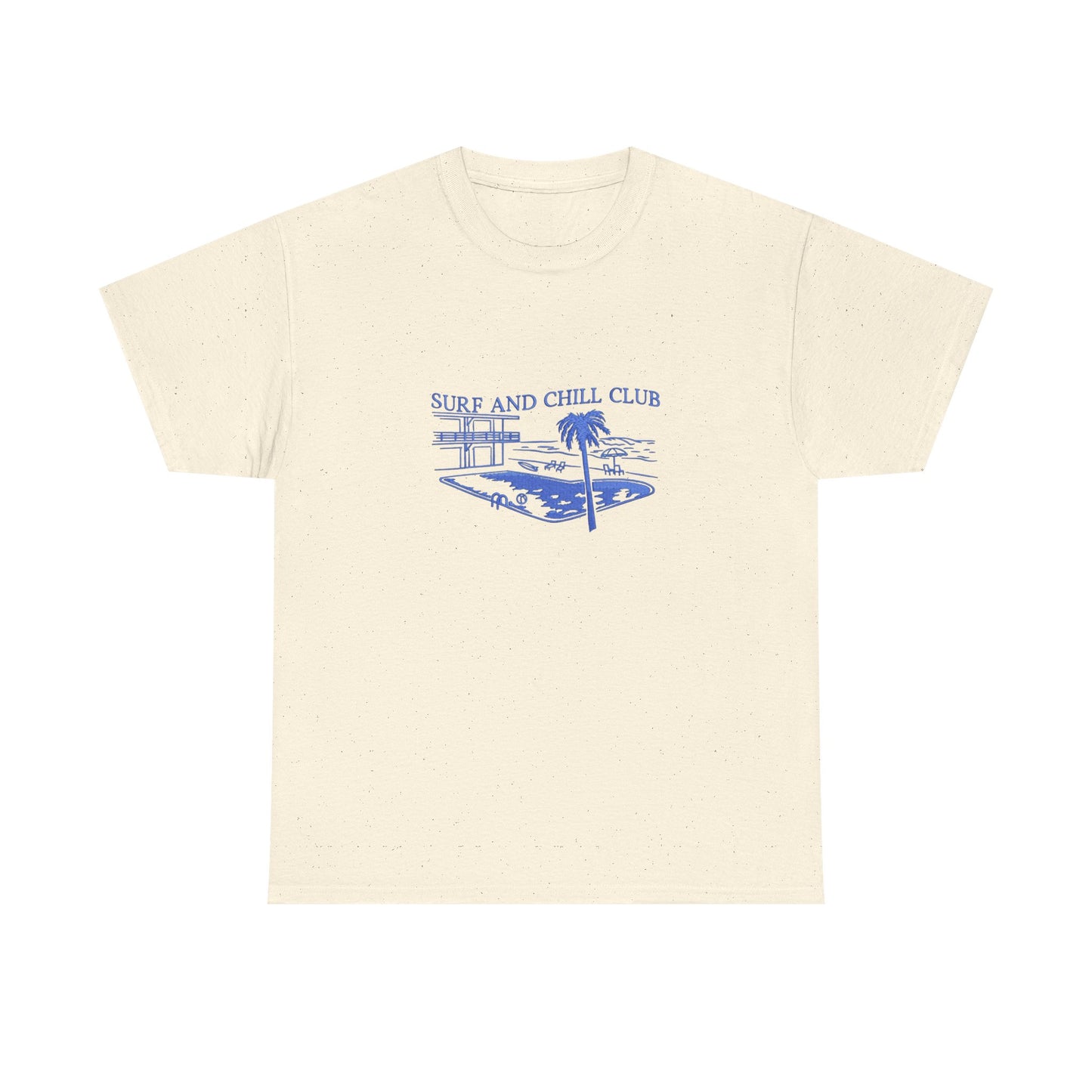 Surf And Chill Club Graphic T Shirt NEW Unisex Heavy Cotton Tee