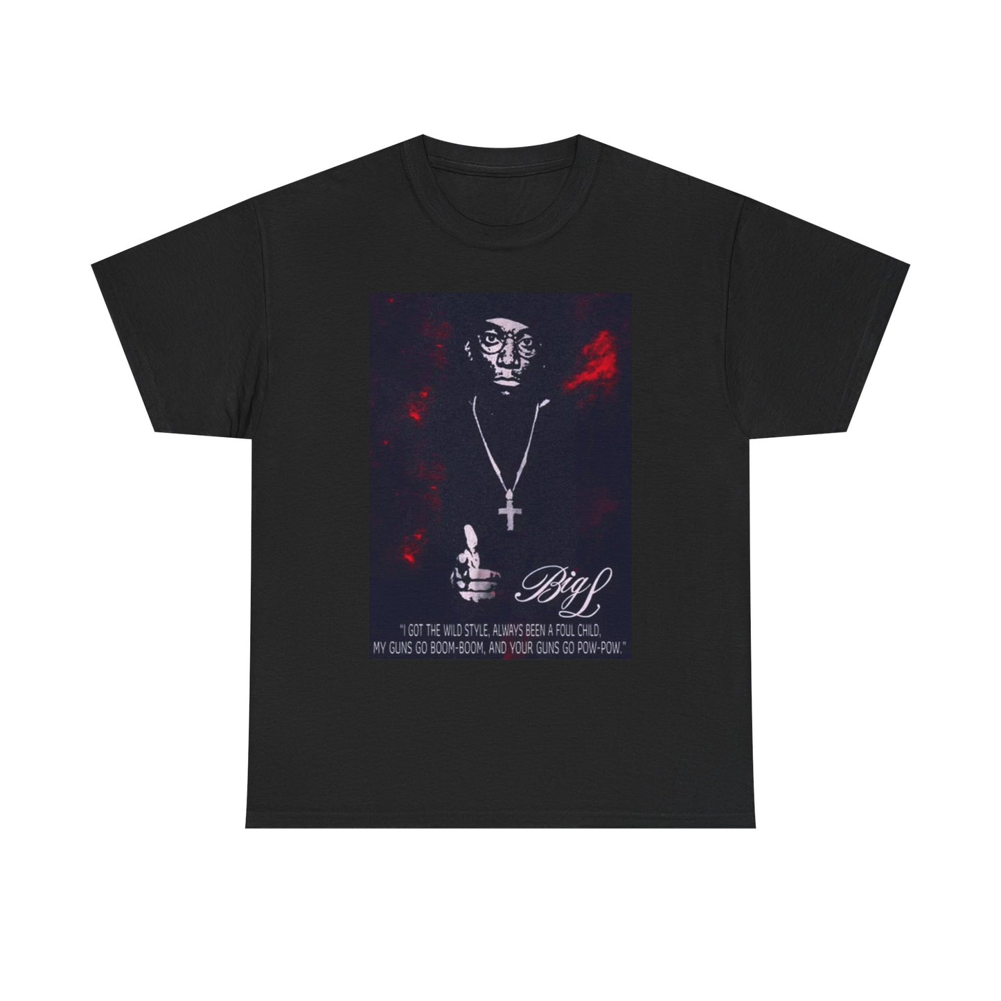 Big L Graphic T Shirt Vintage Hip Hop Rap Retro Unisex Heavy Cotton Tee