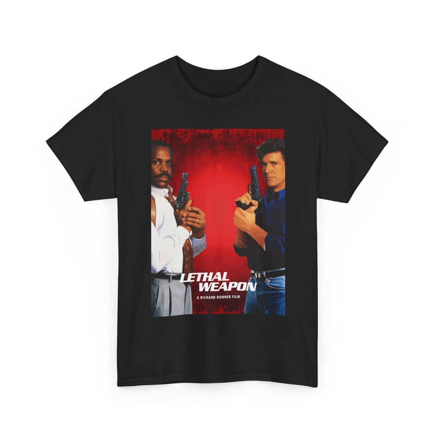 Lethal Weapon Shirt Retro Movie Poster Vintage 90s Cops Unisex Heavy Cotton Tee
