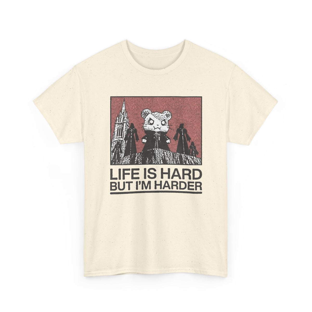 Life Is Hard But I'm Harder Bear Graphic T-Shirt Men's Tee