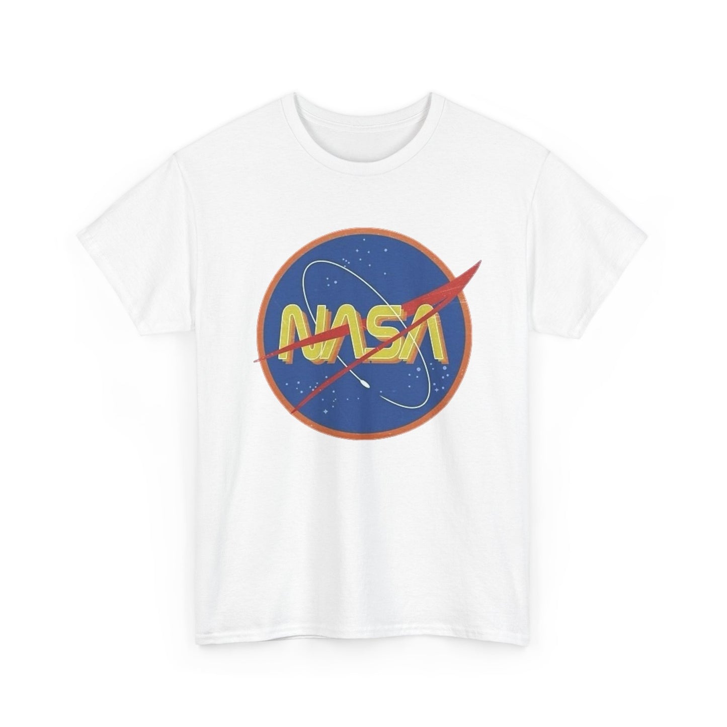 NASA Retro 70's Graphic T Shirt Unisex Heavy Cotton Tee