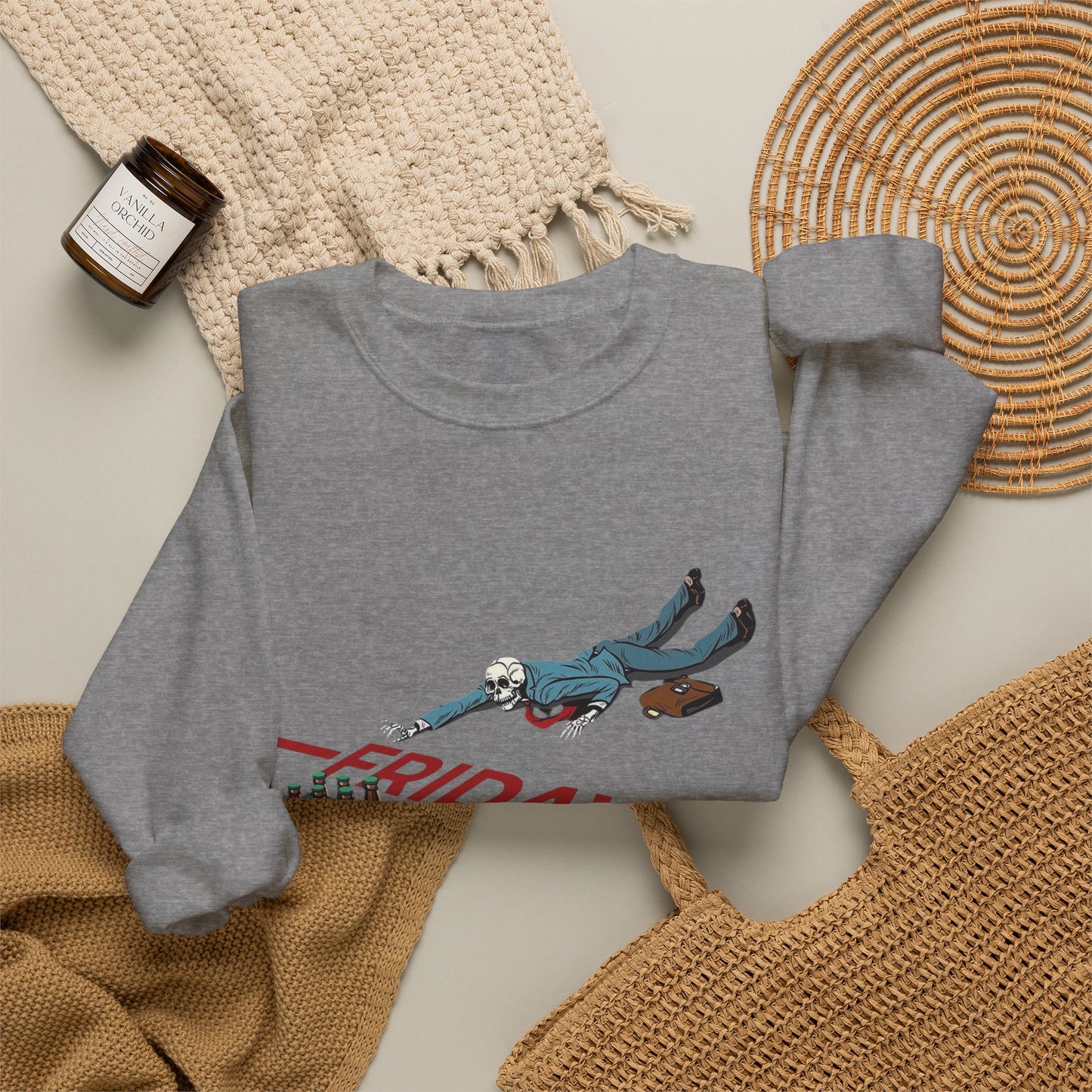 Friday Beers Funny Sweater NEW Unisex Heavy Blend™ Crewneck Sweatshirt