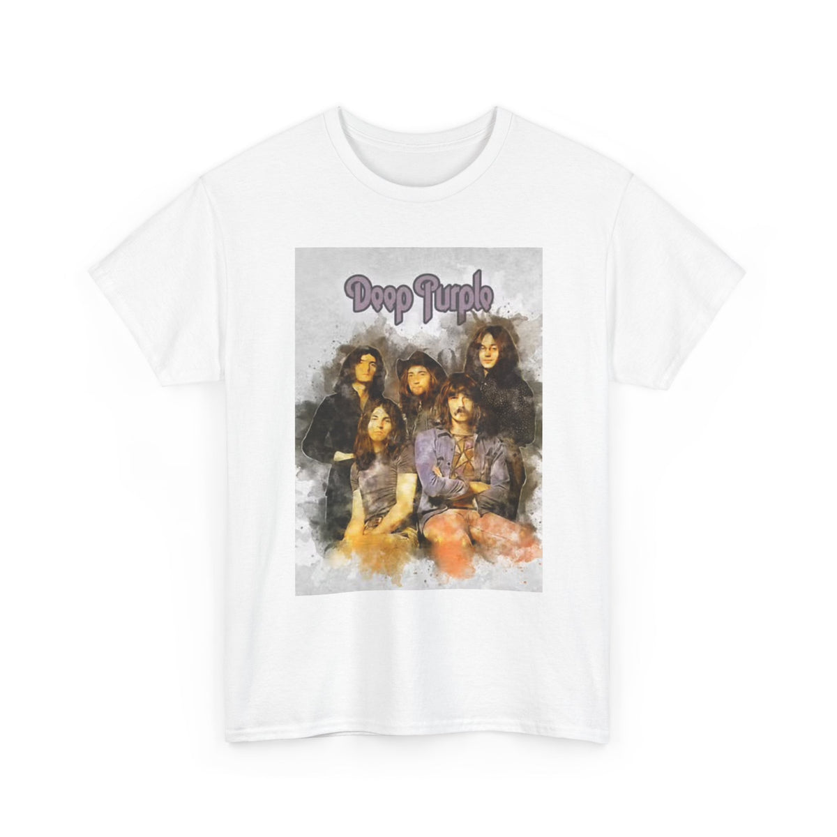 Deep Purple Graphic T Shirt Vintage Rock Merch 70s Unisex Heavy Cotton Tee