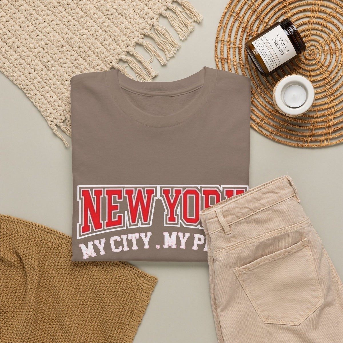 New York City My City My Pride Graphic T Shirt Men's Classic Heavy Cotton Tee