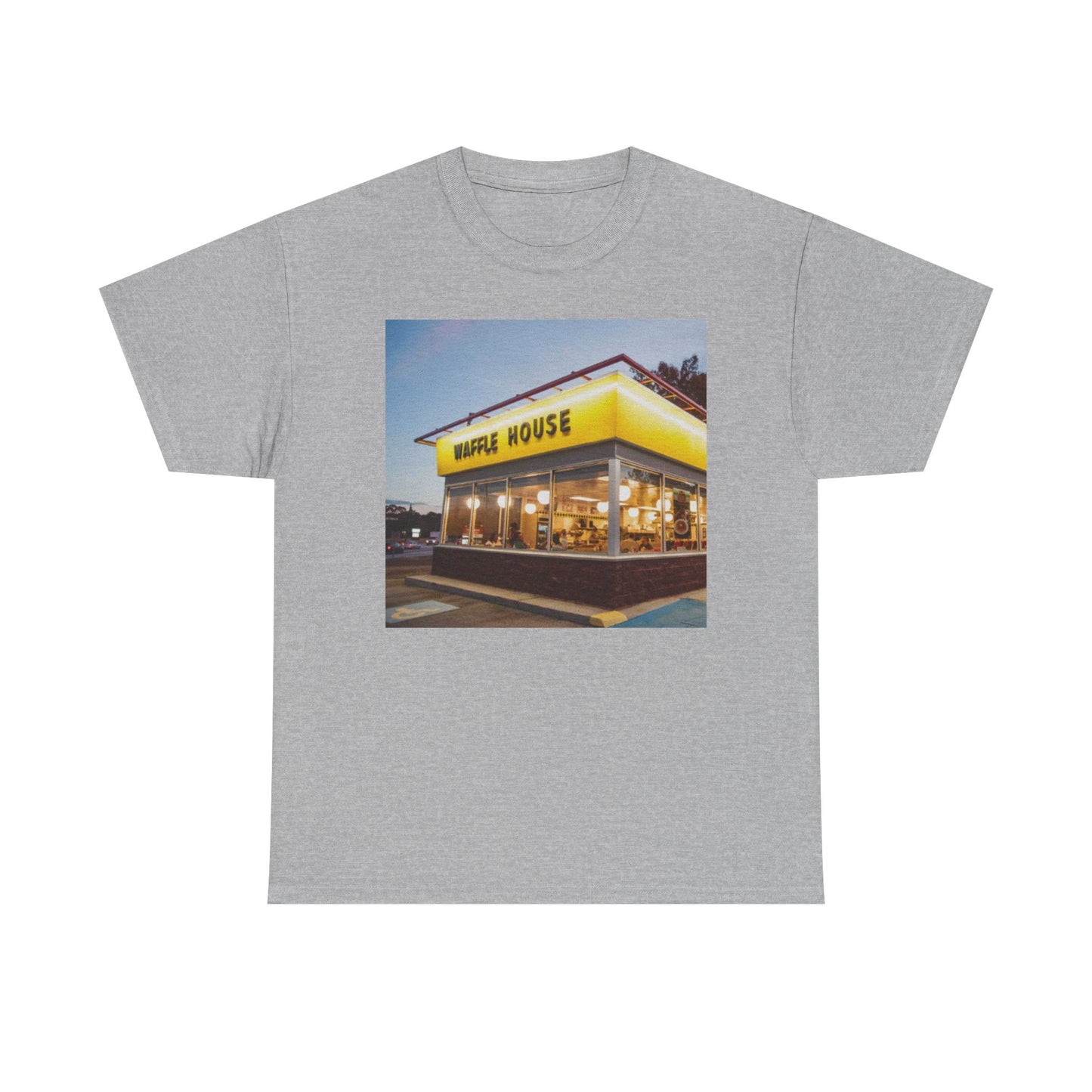 Waffle House Graphic T Shirt Funny Vintage Unisex Heavy Cotton Tee