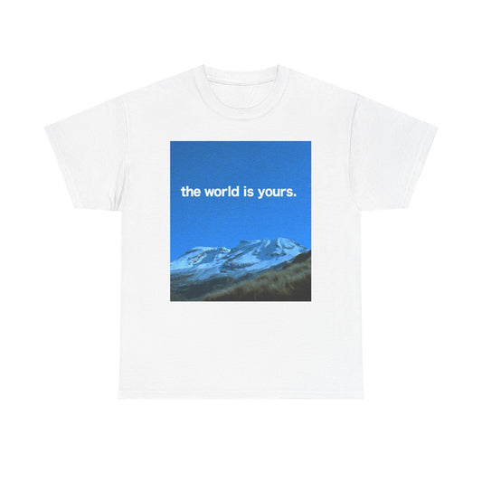 The World Is Yours Graphic T Shirt ADULT NEW Heavy Cotton Tee