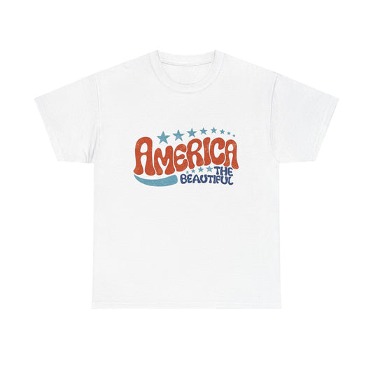 America The Beautiful Graphic T Shirt Adult New Tee