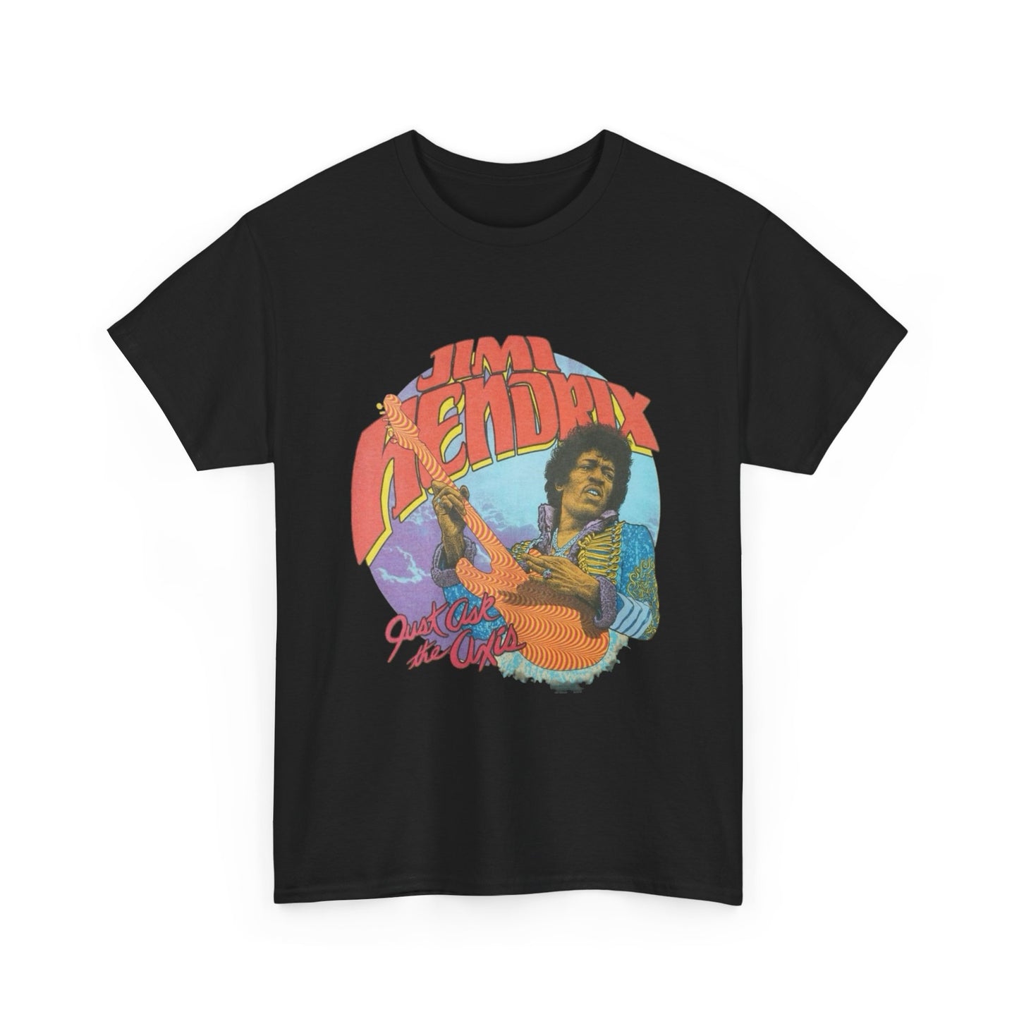 Jimi Hendrix Vintage Graphic T Shirt NEW Adult Unisex Heavy Cotton Tee