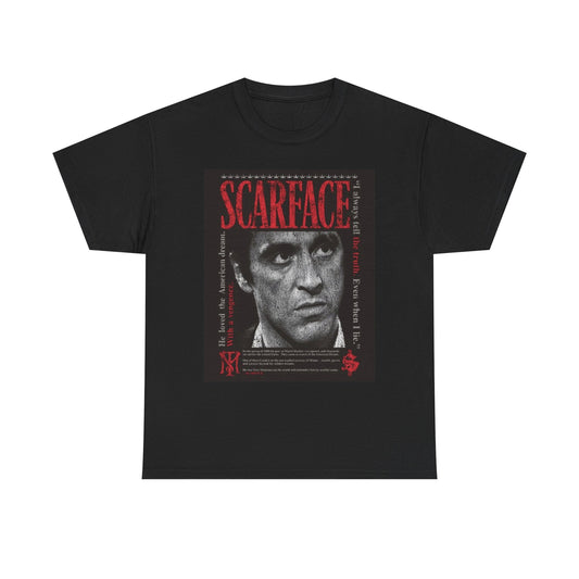 Scarface Vintage Miami Graphic T Shirt S-5XL NEW Unisex Heavy Cotton Tee