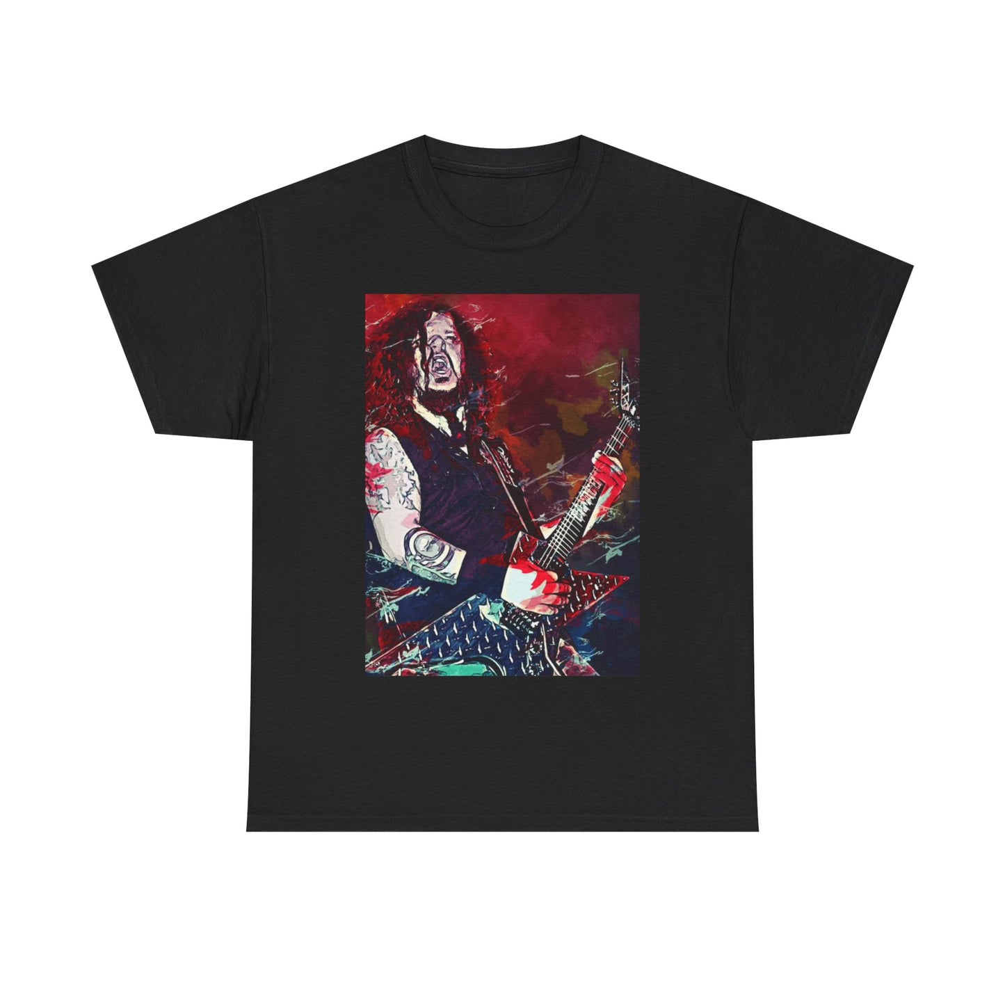DimeBag Darrell Tshirt Retro Metal Tour Painting Unisex Heavy Cotton Tee