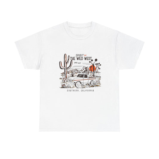 Spirit Of The Wild West Graphic T Shirt Unisex Heavy Cotton Tee