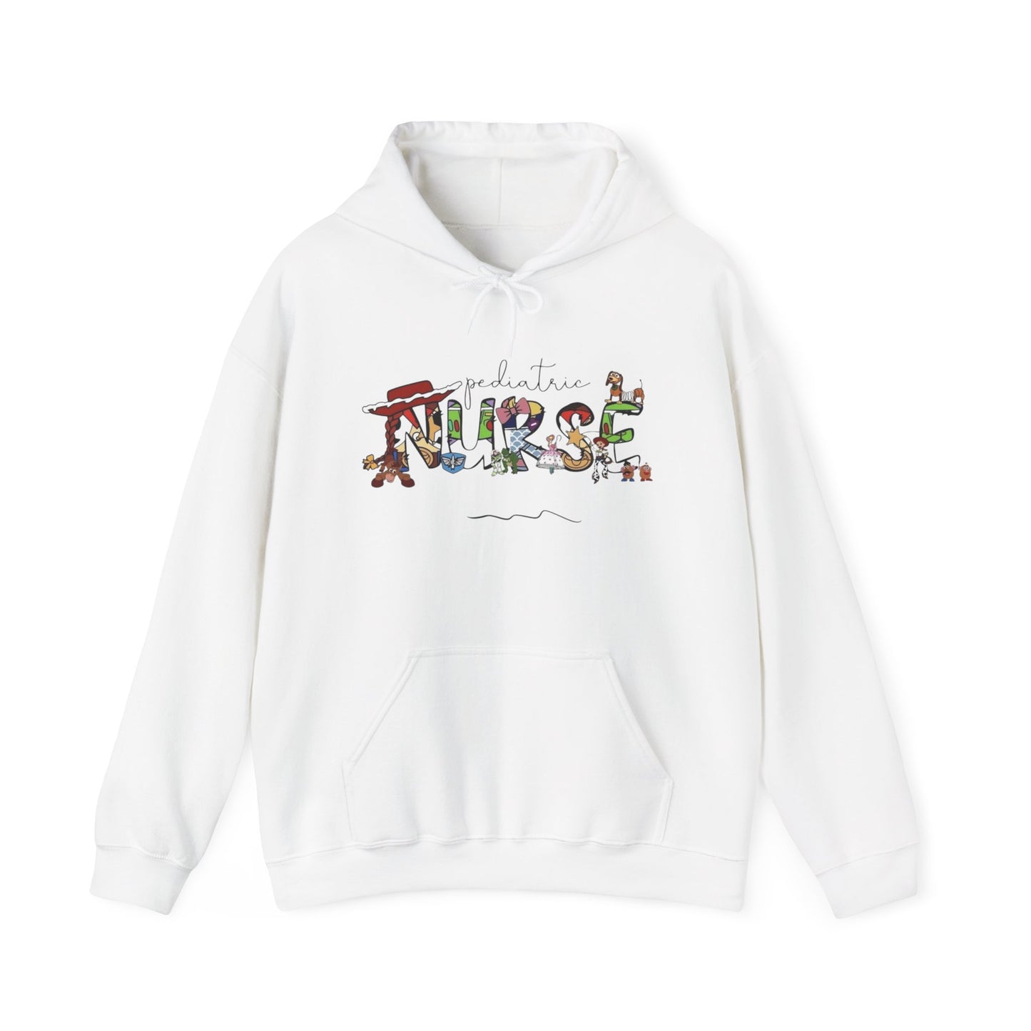 Pediatric Nurse Cute Graphic Hoodie Unisex Heavy Blend™ Hooded Sweatshirt