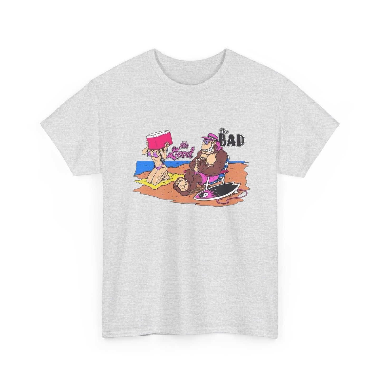 The Bad The Good Funny Beach T Shirt Graphic Unisex Heavy Cotton Tee NEW GIFT