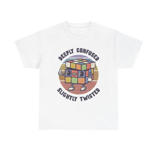 Deeply Confused Slightly Twisted Graphic T Shirt Unisex Heavy Cotton Tee