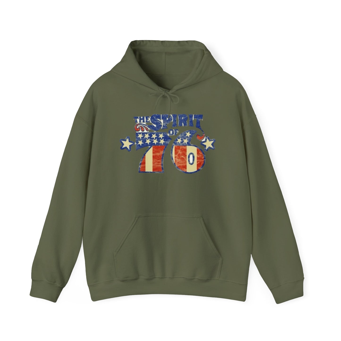 USA Spirit Of 76 Vintage Graphic Hoodie Heavy Blend™ NEW Sweatshirt