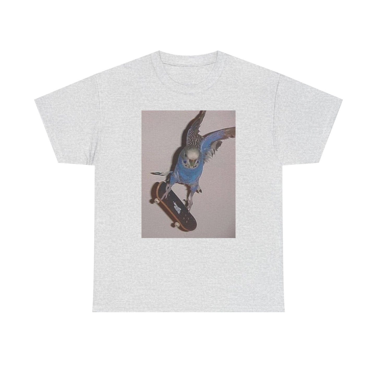 Bird Skateboarding Hilarious Graphic T-Shirt Unisex Heavy Cotton Tee NEW