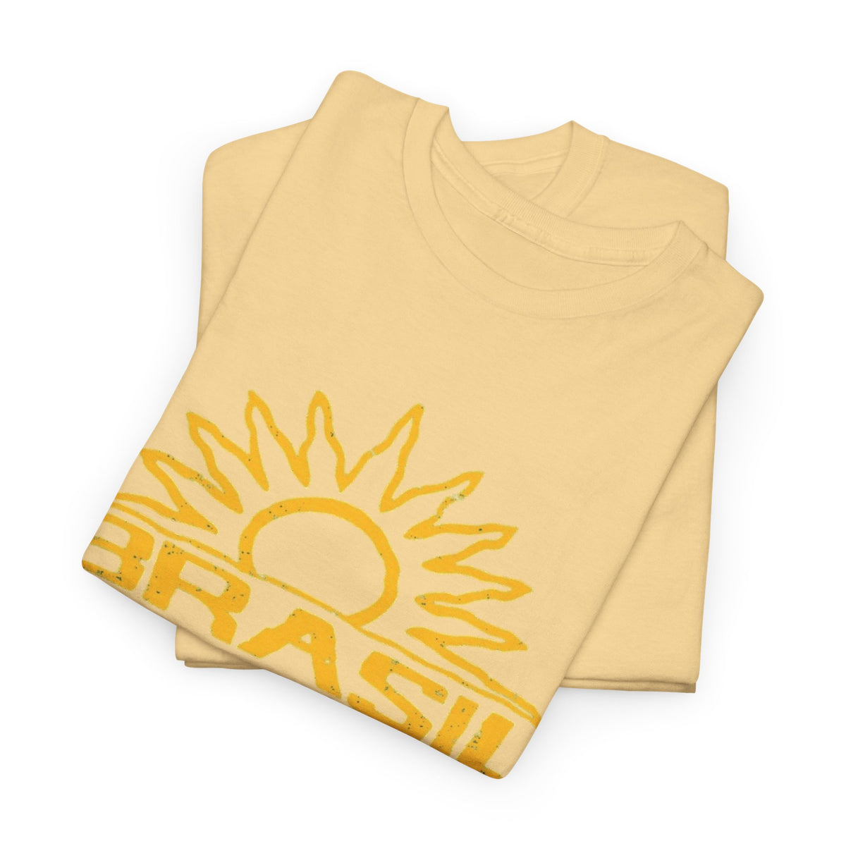 Brazil Sun Graphic T Shirt Men's Retro Classic Heavy Cotton Tee