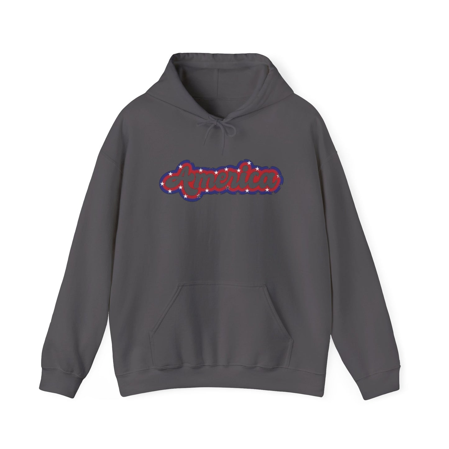 America Flag Retro USA Graphic Hoodie Unisex Heavy Blend™ Hooded Sweatshirt